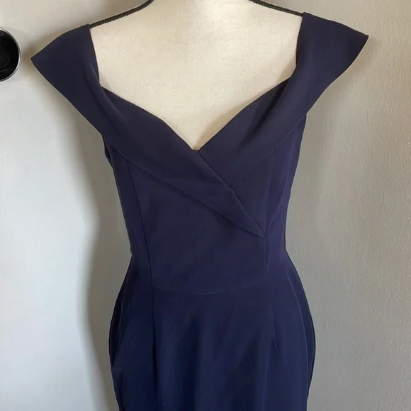 GIANNI BINI navy blue dress - Picture 2 of 11